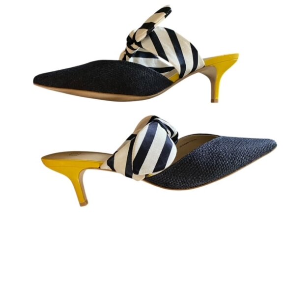 Cabi Striped Bow Kitten heels 9.5 - Picture 3 of 6